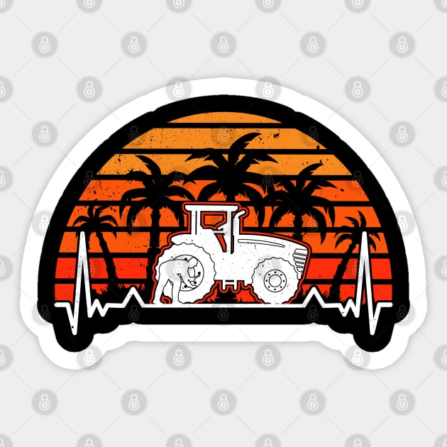 Landmaschinenmechaniker Evolution Traktor Sticker by favoriteshirt